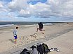 Strand und Stockbrot